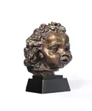 Eighth portrait of peggy jean by Jacob Epstein, Bronze with gold patina, offered Jul 2024