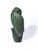 Tawny owl by Geoffrey Dashwood, Bronze with a green/black patina, sold Jul 2024