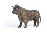 Standing bull by Marzia Colonna, Bronze, sold Jul 2024