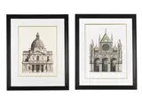 The bromption oratory by Andrew Ingamells, pencil, sold Jul 2024