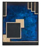 Untitled (blue abstract) by Andrew Taylor, Oil on canvas, sold Jul 2024