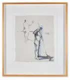 Joan jacques, mykonos by Gilles Ballini, Ink, wash and watercolour, sold Jul 2024