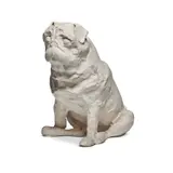 Plaster study of a pug by John Fuller, Plaster, sold Jul 2024