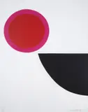Newlyn Pink by Terry Frost, Screenprint in colours with embossing, sold Jul 2024