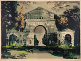 Holkham Gate by John Piper, Screenprint in colours, sold Jul 2024