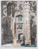 Oxburgh Hall by John Piper, Lithograph printed in colours, offered Jul 2024