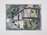 Courthouse by John Piper, Lithograph printed in colours, sold Jul 2024