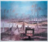 Ned Kelly by Sidney Nolan, pencil, sold Jul 2024