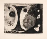 The Big I by Alexander Calder, etching and aquatint, sold Jul 2024