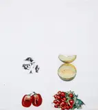 Vegetables VII by Jim Dine, Lithograph printed in colours with collage, sold Jul 2024