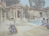 An Awkward Encounter by William Russell Flint, print, sold Nov 2024