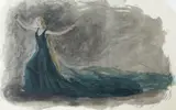 Tilly Losch as The Wanderer 1933 by Pavel Tchelitchew, watercolour, sold Nov 2024
