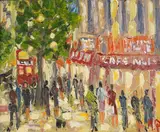 Christmas lights by Michael Quirke, 2012, oil on canvas, sold Nov 2024