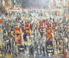 Evening London by Michael Quirke, 2012, oil on canvas, sold Nov 2024