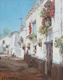 Impressionist by Jane H. Bartlett, oil on board, sold Nov 2024