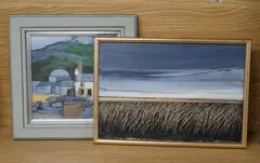 Rising wind, Outer Hebrides by David Humphreys, oil on board, sold Nov 2024