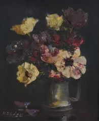 Impasto by Mary E. Oddie, oil on canvas, sold Nov 2024