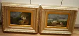 Terriers ratting by J Langlois, oil, sold Nov 2024