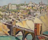Continental townscape by Robert Sydney Rendle Wood, Wood, sold Nov 2024