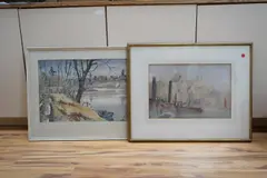 Dordrecht by Robin Wallace, watercolour, sold Nov 2024