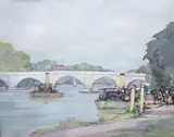 Richmond on Thames Bridge by Alfred John Billinghurst, watercolour, offered Nov 2024