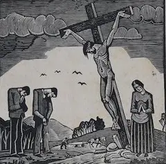 The Christ by Ethelbert White, engraving on paper, sold Nov 2024