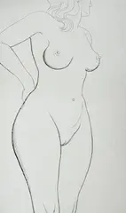Drypoint etching by Edgar Holloway, etching, sold Nov 2024