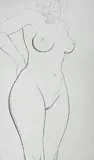 Drypoint etching by Edgar Holloway, etching, sold Nov 2024