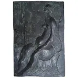 A mid 20th century green patinated cast bronze relief plaque by Clifford Benjamin Cundy, bronze, sold Nov 2024