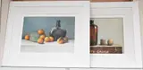 Still lifes of fruit and vessels by Susan Cairns, oil, sold Nov 2024