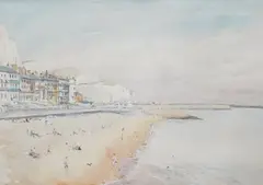 Dover Harbour by Frederick Beddington, watercolour, sold Nov 2024