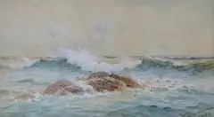 Heightened by Walter Duncan, 1906, watercolour, sold Nov 2024