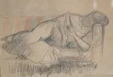 Coloured crayon by Henri-Edmond Cross, pencil, sold Nov 2024
