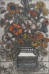 s proof etching, ‘Fleurs by Alfred Cohen, etching, sold Nov 2024