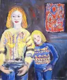 Why do women always want too much? by Caroline Conran, oil on canvas, offered Nov 2024