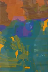Colour screen print by Bob Crossley, print, sold Nov 2024