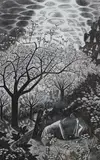 Wood engraving by Monica Poole, engraving, sold Nov 2024