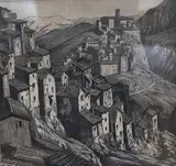 Rocco da Pappo by Edward Bouverie Hoyton, etching, sold Nov 2024