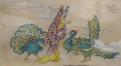 Colour drypoint etching by Elyse Ashe Lord, etching, sold Nov 2024