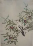 Colour drypoint etching by Elyse Ashe Lord, etching, sold Nov 2024