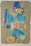 Harlequin by Hans Erni, lithograph, sold Nov 2024