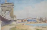 Shoreham, Sussex by Brook Harrison, watercolour, sold Oct 2024