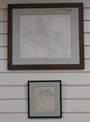 Figural studies by Alfred Stevens, watercolor, sold Oct 2024
