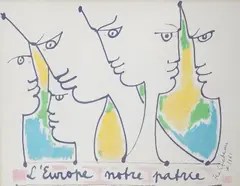 Colour lithograph by Jean Cocteau, 1961, lithograph, sold Oct 2024