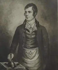Robert Burns, Depute Master by Masonic Interest, etching, sold Oct 2024