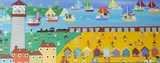Summer Time Holidays by Gordon Barker, acrylic on paper, sold Oct 2024