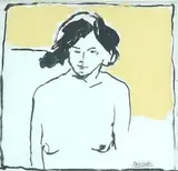 Study of a nude woman by Philip Sutton, mixed media, sold Oct 2024