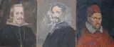 Portraits of historical figures by Ernest Waldron West, oil, sold Oct 2024