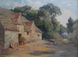 Impressionist by Percy Currall Pace, oil on board, sold Oct 2024