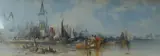 View of Cologne by George Howse, watercolour, sold Oct 2024